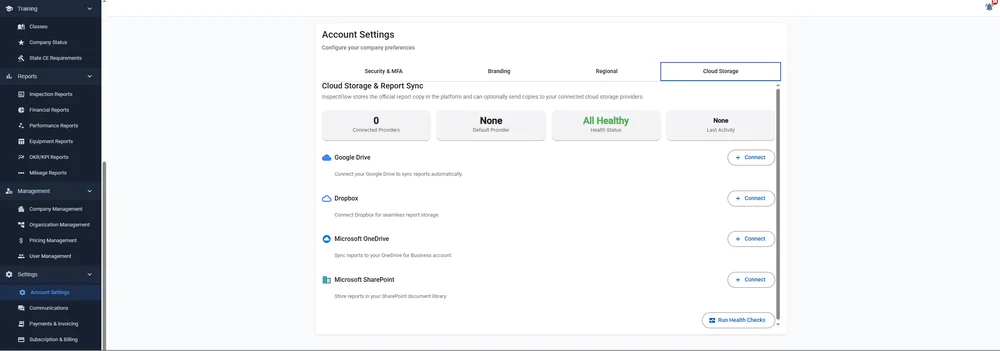 Payments & Report Delivery in InspectFlow