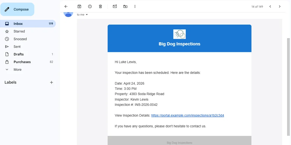 Customer Portal in InspectFlow