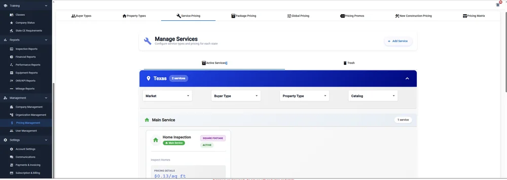 Dynamic Pricing Engine in InspectFlow
