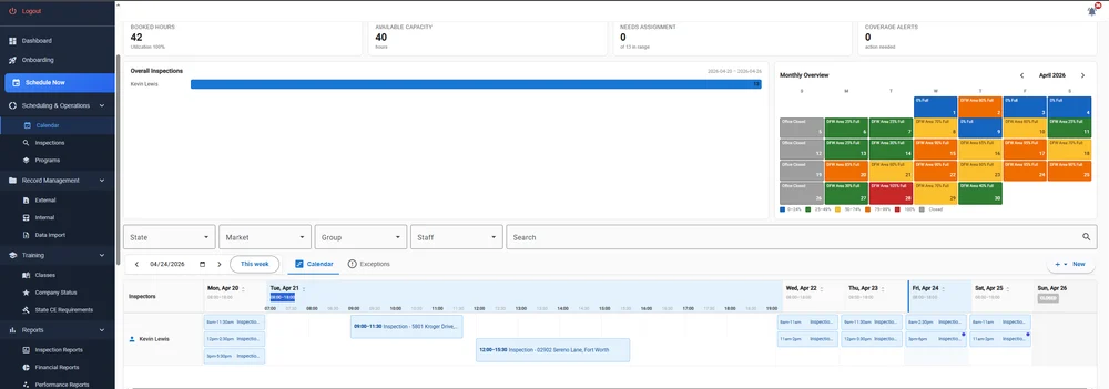 Smart Scheduling in InspectFlow
